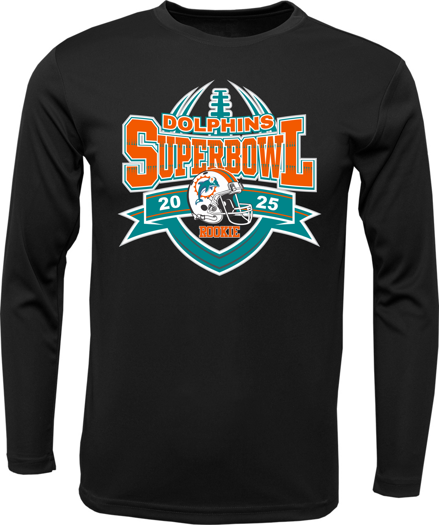 ROOKIE DOLPHIN SUPERBOWL LONG SLEEVE DRI FIT 2025