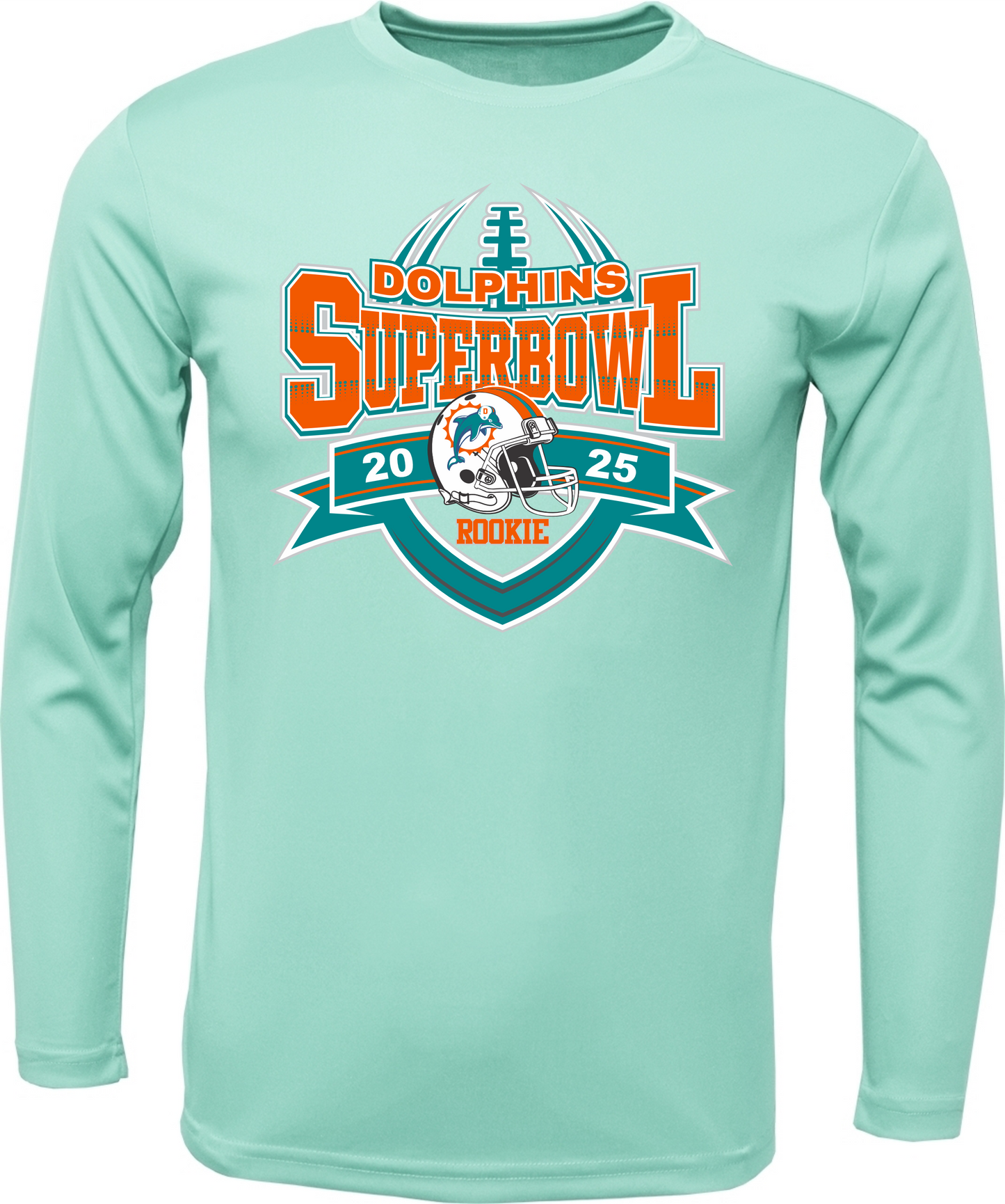 ROOKIE DOLPHIN SUPERBOWL LONG SLEEVE DRI FIT 2025