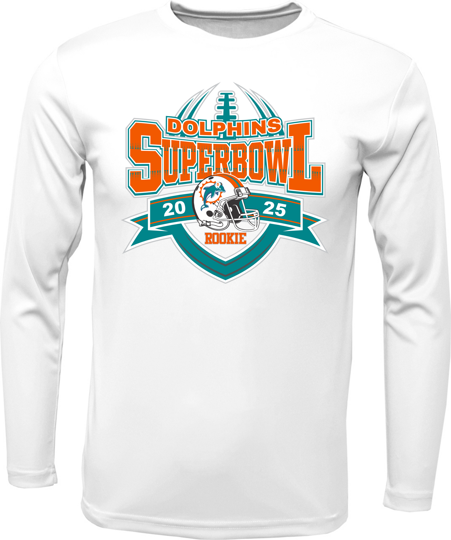 ROOKIE DOLPHIN SUPERBOWL LONG SLEEVE DRI FIT 2025