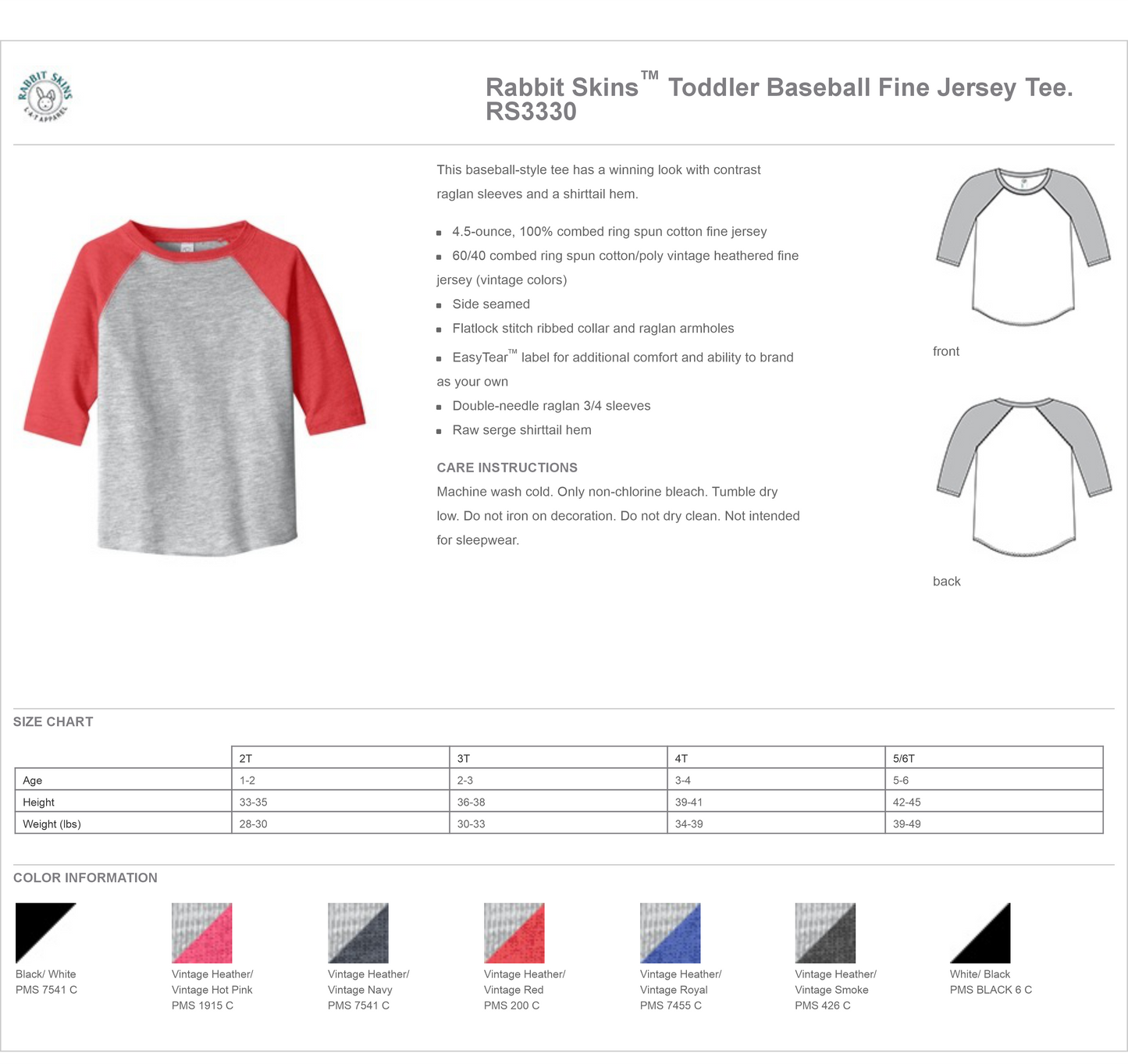 Toddler Baseball Raglan Shirt - The Guardians