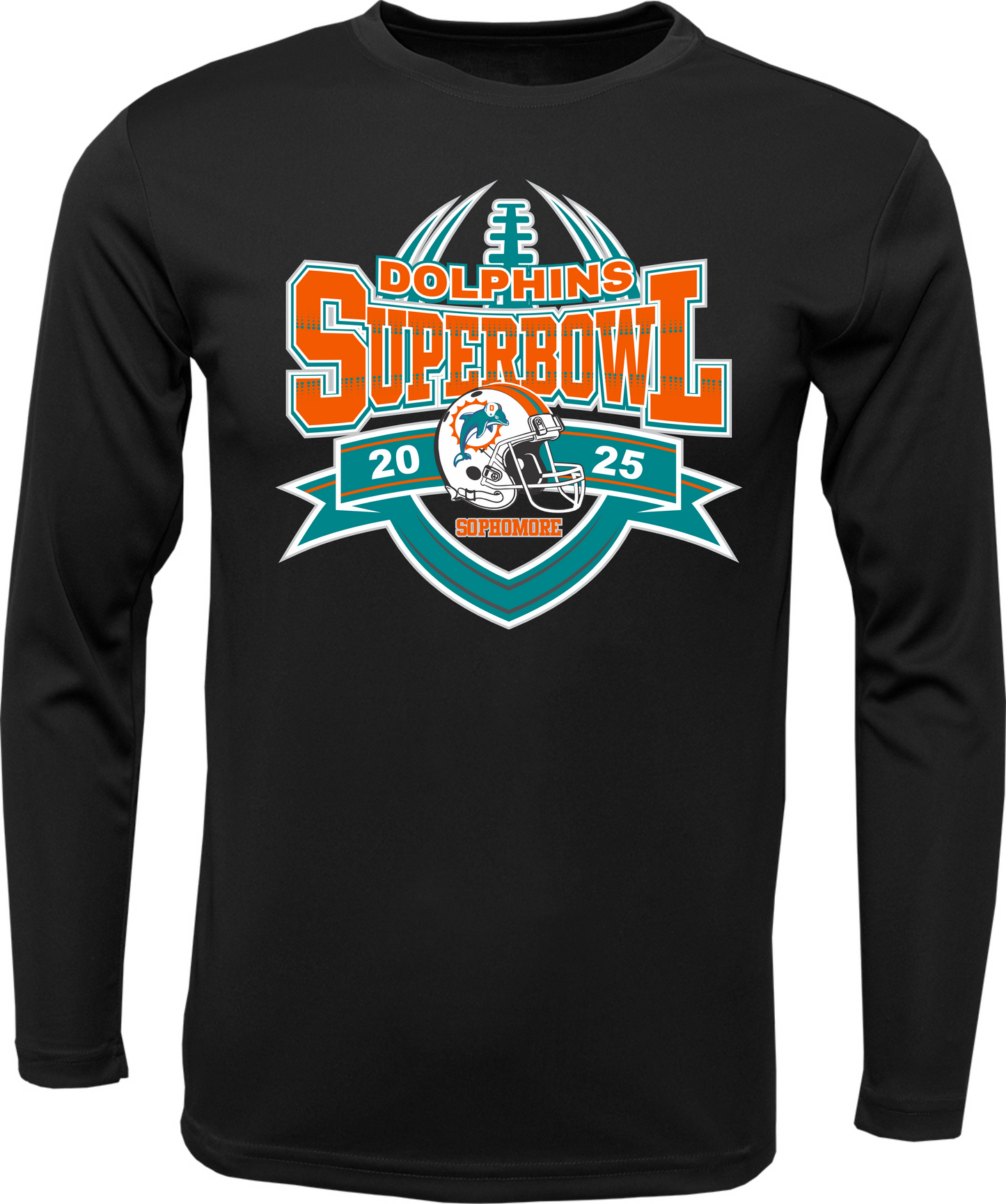 SOPHOMORE DOLPHIN SUPERBOWL LONG SLEEVE DRI FIT 2025