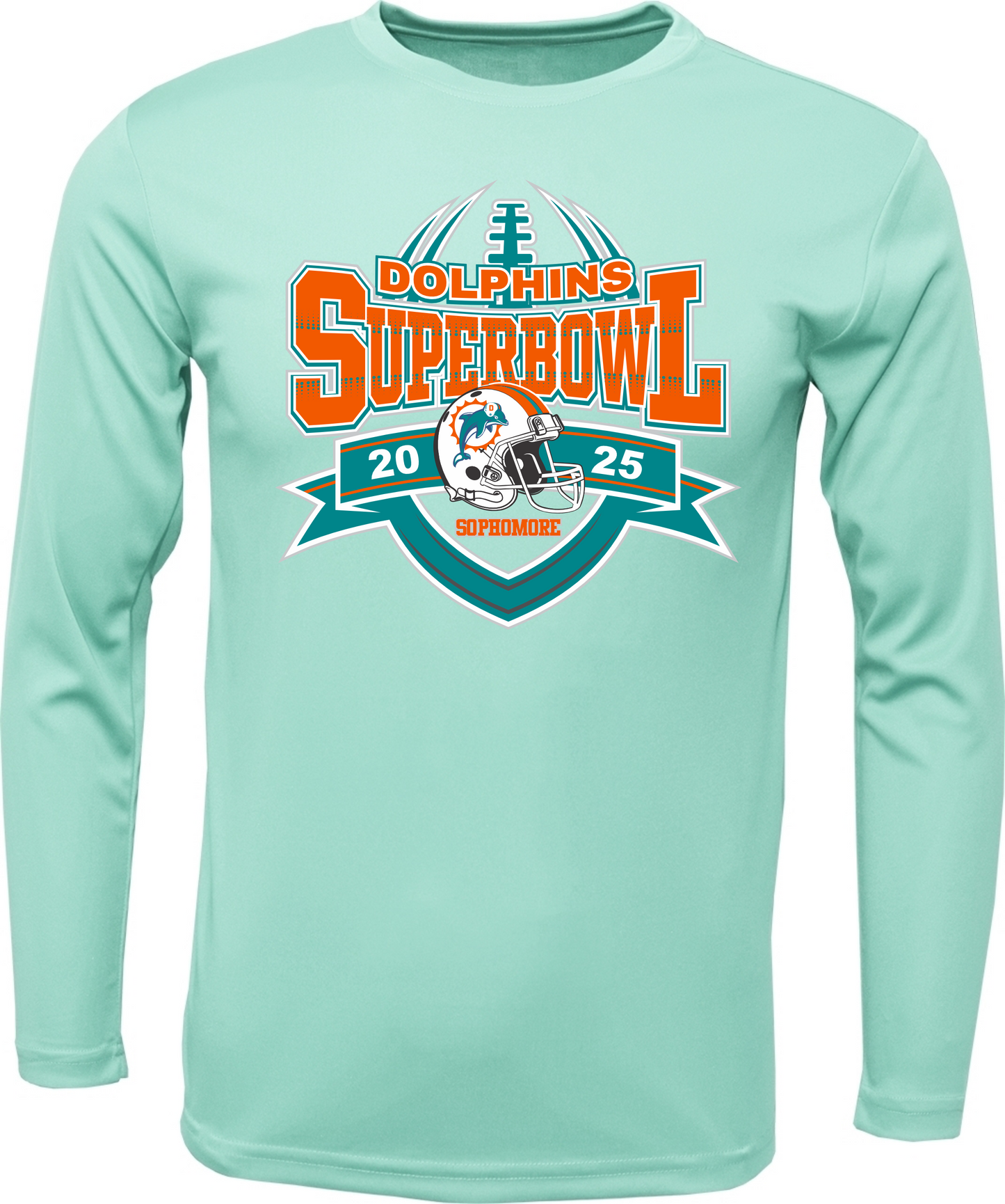 SOPHOMORE DOLPHIN SUPERBOWL LONG SLEEVE DRI FIT 2025