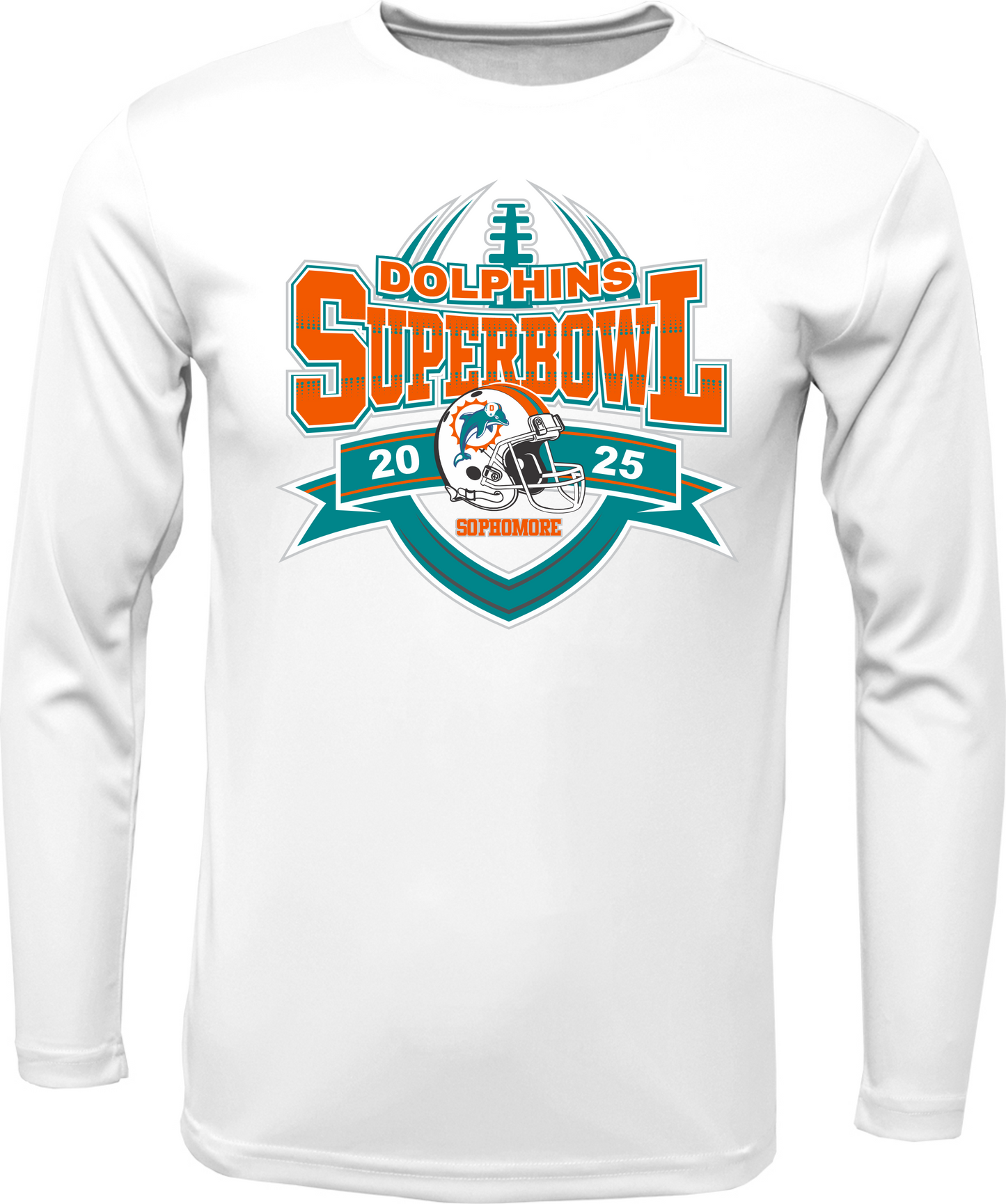 SOPHOMORE DOLPHIN SUPERBOWL LONG SLEEVE DRI FIT 2025