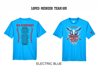 Scorpions Baseball Roster Shirt - 10U