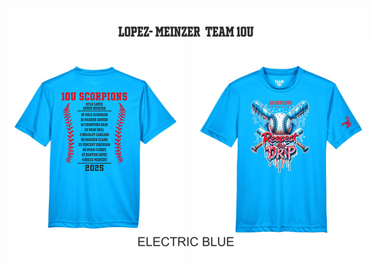 Scorpions Baseball Roster Shirt - 10U