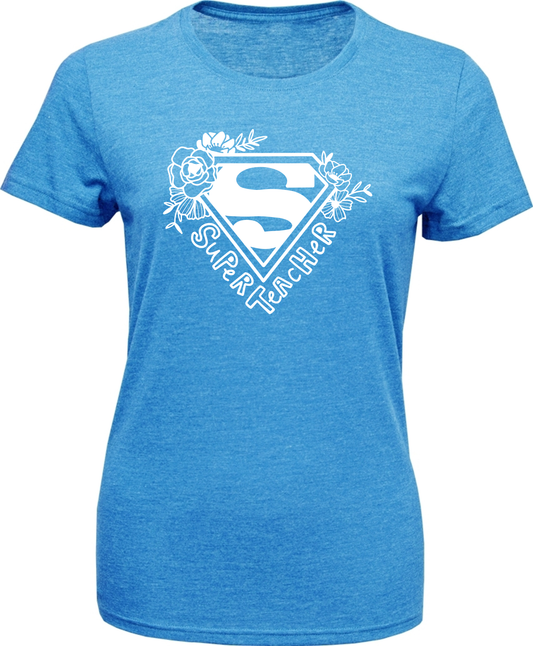 Women's Soft-Tek Blend T-Shirt- Super Teacher