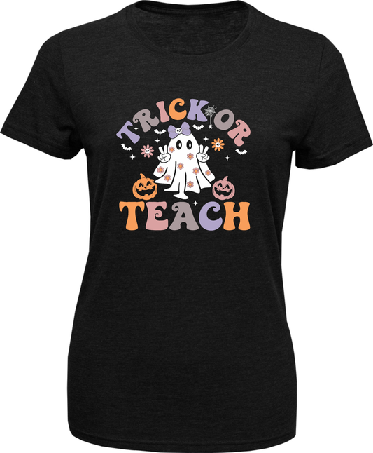 Women's Soft-Tek Blend T-Shirt- Trick or Teach