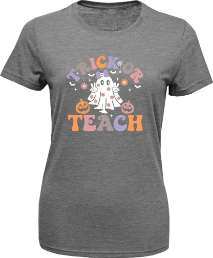 Women's Soft-Tek Blend T-Shirt- Trick or Teach