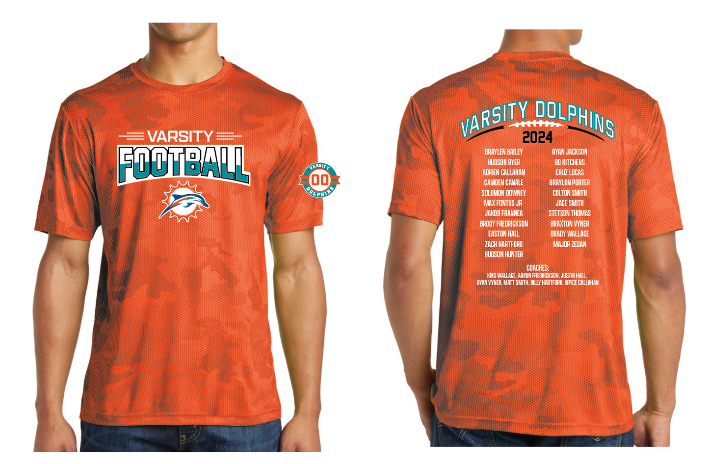 2024 Varsity Dolphins Roster Shirt