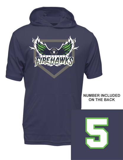 Firehawks Cooling Performance Hooded Tee w/ Pocket